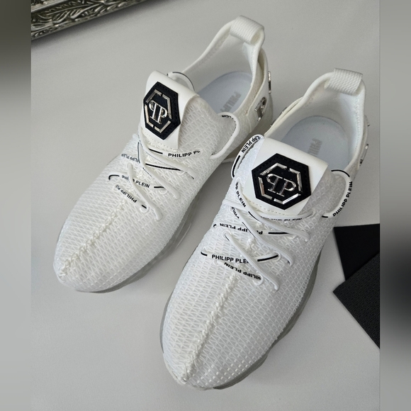 PHILIPP PLEIN Runner Hyper $hock. White. Dize EU 38 US 6.5. New.HYPER $HOCK ar - Picture 3 of 13